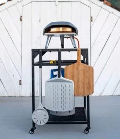 Ooni - Tafel - Medium - Pizza Tafel - 60x80x 90cm - RVS - Zwart -Thuiskeuken 1035x1200