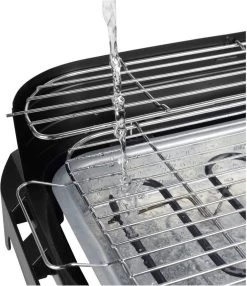 Princess 112250 Elektrische BBQ Met Zijplanken - BBQ - 40x25cm - Met En Zonder Statief Te Gebruiken - Met Zijplankjes - Ook Te Gebruiken Als Tafelgrill - 2200W -Thuiskeuken 1037x1200 2