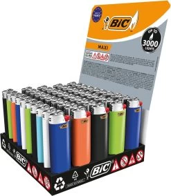 BIC Lighter Aansteker Maxi J26 Display(50stuks) -Thuiskeuken 1045x1200