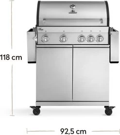 Burnhard Gas BBQ Big FRED Deluxe - 4 Branders - Incl. Keramische Infraroodbrander & Afdekhoes - Deluxe -Thuiskeuken 1061x1200 2
