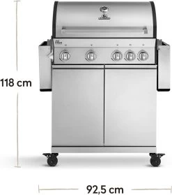 Burnhard Gas BBQ Big FRED Deluxe - 4 Branders - Incl. Keramische Infraroodbrander & Afdekhoes - Deluxe -Thuiskeuken 1063x1200 3