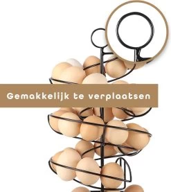 Eiermand – Eierrek – Eierhouder – Eieren – Zwart - Pasen - Tot 40 Eieren - BAULK® -Thuiskeuken 1071x1200