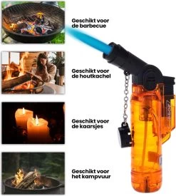 Prof Turbo Aansteker - Stormaansteker - Kaarsen - BBQ - Sigaren - 1 St -Thuiskeuken 1078x1200