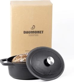 Gietijzeren Braadpan - Sudderpan Zwart Van Daumonet - Ovaal - Ø 29 Cm - 3 Liter - 100% PFAS & PFOA Vrij - Emaille - Geschikt Voor Alle Warmtebronnen - Elektrisch - Gas - Halogeen - Inductie - Keramisch - Vaatwasserbestendig -Thuiskeuken 1087x1200