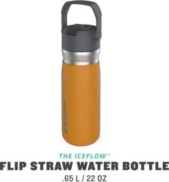 Stanley The IceFlow™ Flip Straw Water Bottle 0,65L - Thermosfles - Saffron 24 Stanley The IceFlow™ Flip Straw Water Bottle 0,65L - Thermosfles - Saffron -Thuiskeuken 1114x1200