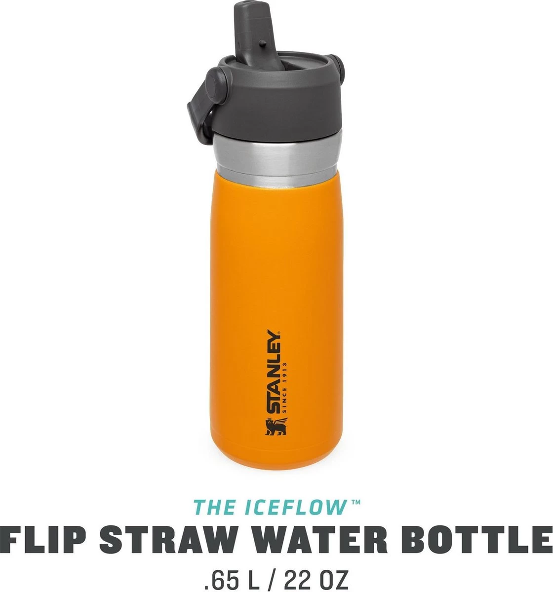 Stanley The IceFlow™ Flip Straw Water Bottle 0,65L - Thermosfles - Saffron 11 Stanley The IceFlow™ Flip Straw Water Bottle 0,65L - Thermosfles - Saffron - Afbeelding 9