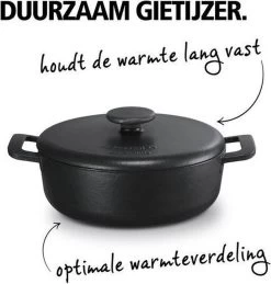 Brabantia The Dutch Braadpan - Matt Black - 28 Cm - Gietijzer -Thuiskeuken 1143x1200 2
