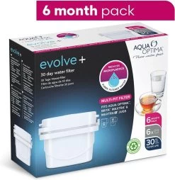 Aqua Optima Evolve+ Single Life - Wit - 6x 100 Liter -Thuiskeuken 1165x1200 1