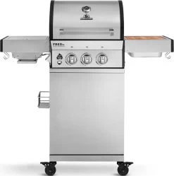 Burnhard Gas BBQ FRED JR. Deluxe - 2 Branders - Incl. Keramische Infraroodbrander & Afdekhoes - Deluxe -Thuiskeuken 1192x1200 5