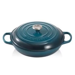Le Creuset Braadpan Campagnard Signature Deep Teal - ø 30 Cm / 3.5 Liter -Thuiskeuken 1197x1200 2