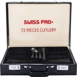 Swiss Pro+ Bestekset In Koffer-72 Delig-12 Persoons-Zwitsers Kwaliteit-Complete Set-100% Roestvrijstaal- Zwart -Thuiskeuken 1198x1200 22