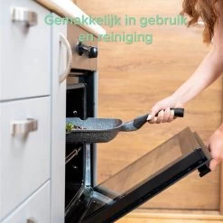 Coninx Grillpan 28CM - Steakpan - Afneembare Handgreep - PFAS-vrij - Grijs -Thuiskeuken 1199x1200 1