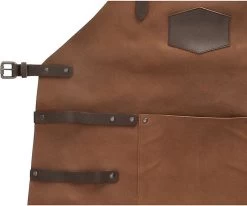 Old West BBQ Schort Barbecue Schort Leer - Cognac Bruin -Thuiskeuken 1200x1001 2