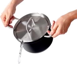 BK Q-linair Master Black Kookpannenset - 5-delig - Veilig Afgietsysteem - Inductie -Thuiskeuken 1200x1002