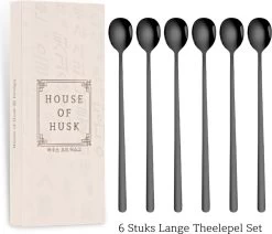 House Of Husk Latte Macchiato Lepels Set - Lange Theelepels - Koffielepels - Longdrinklepels - Sorbetlepels - Barlepel - RVS - 6 Stuks - 20CM - Zwart 15 House Of Husk Latte Macchiato Lepels Set - Lange Theelepels - Koffielepels - Longdrinklepels - Sorbetlepels - Barlepel - RVS - 6 Stuks - 20CM - Zwart -Thuiskeuken 1200x1030 2