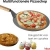 Pizzaschep 30 Cm Voor Oven Of BBQ - Rond - RVS - Met Houten Handvat -Thuiskeuken 1200x1033 1