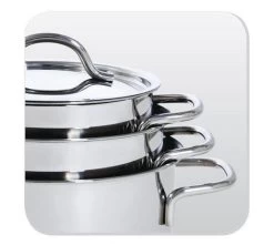 BK Profiline Kookpan Ø 14 Cm - RVS - Inductie -Thuiskeuken 1200x1073