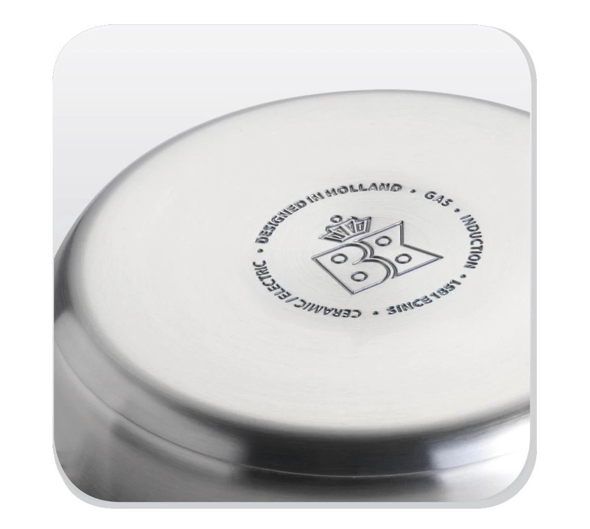 BK Q-linair Classic Pannenset - 5 Delig - RVS - Veilig Afgietsysteem - Inductie 18 BK Q-linair Classic Pannenset - 5 Delig - RVS - Veilig Afgietsysteem - Inductie - Afbeelding 16