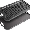Nuovva Dubbelzijdig Gietijzeren Grillplaat - 50cm X 26cm -Thuiskeuken 1200x1091
