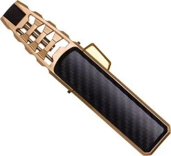 Merkloos Turbo Jetflame Aansteker - Gasbrander - Vuurwerk Torch - Crème Brûlée Brander - BBQ En Sigaren Aansteker - Windproof - Carbon Met Goudkleurige Metalen Behuizing -Thuiskeuken 1200x1094 1