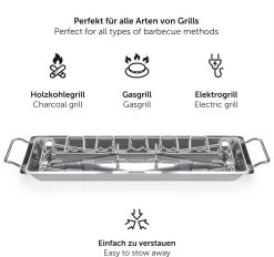 Blumtal BBQ Rek - Robuuste Roestvrijstalen Kippenpoot Rek - Voor 12 Poten - Kippengrillstandaard - Vaatwasmachinebestendig -Thuiskeuken 1200x1125 4