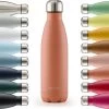 Blumtal Thermosfles - Met Dubbele Wand - Thermosbeker Koffie, Thee En Koele Dranken - Travel Mug - 500ml - Mineral Rood - Rood -Thuiskeuken 1200x1136