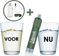 Merkloos Fllterwell Waterfilter - Survival - Zuiver & Schoon Drinkwater - Lichtgewicht - Water Filter - Outdoor - Hiking & Wandelen -Thuiskeuken 1200x1143
