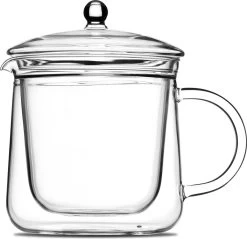 Vatten® Premium Glazen Theepot - 700ml - Dubbelwandig - Anti-drup - Transparant -Thuiskeuken 1200x1160 1