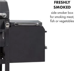 Klarstein Kingsville Double Barbecue - Houtskool- En Gasbarbecue - Smoker BBQ - Inclusief Deksels En Thermometer - Met 2 Roosters - Zwart -Thuiskeuken 1200x1161 2