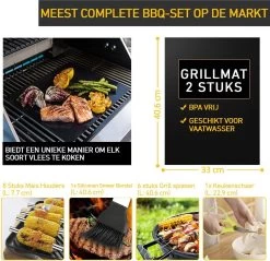 Saveur Royal® 35-delige Barbecue Gereedschapset In Roestvrij Staal - BBQ Grill Set Met Draagtas - Barbecuegerei-sets - Barbecue Accessoires Gereedschap - 35-delig -Thuiskeuken 1200x1162 7