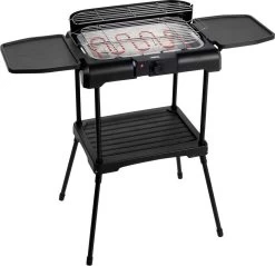 Princess 112250 Elektrische BBQ Met Zijplanken - BBQ - 40x25cm - Met En Zonder Statief Te Gebruiken - Met Zijplankjes - Ook Te Gebruiken Als Tafelgrill - 2200W -Thuiskeuken 1200x1163 3