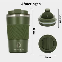 Castagnola Design RVS Koffiebeker To Go - Groen - 380ml - Thermosbeker - Theebeker 17 Castagnola Design RVS Koffiebeker To Go - Groen - 380ml - Thermosbeker - Theebeker -Thuiskeuken 1200x1191 9