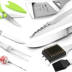 Saveur Royal® 35-delige Barbecue Gereedschapset In Roestvrij Staal - BBQ Grill Set Met Draagtas - Barbecuegerei-sets - Barbecue Accessoires Gereedschap - 35-delig -Thuiskeuken 1200x1195 12