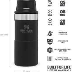 Stanley Trigger-Action Travel Mug 0.47L - Thermosfles - Matt Black -Thuiskeuken 1200x1198 13