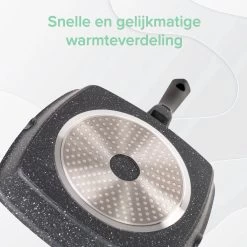 Coninx Grillpan 28CM - Steakpan - Afneembare Handgreep - PFAS-vrij - Grijs -Thuiskeuken 1200x1199 3