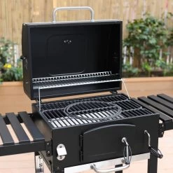 Alice's Garden Houtskool BBQ Bernard - Smoker - Verstelbare Houtskoolbak - Zwart -Thuiskeuken 1200x1200 1046