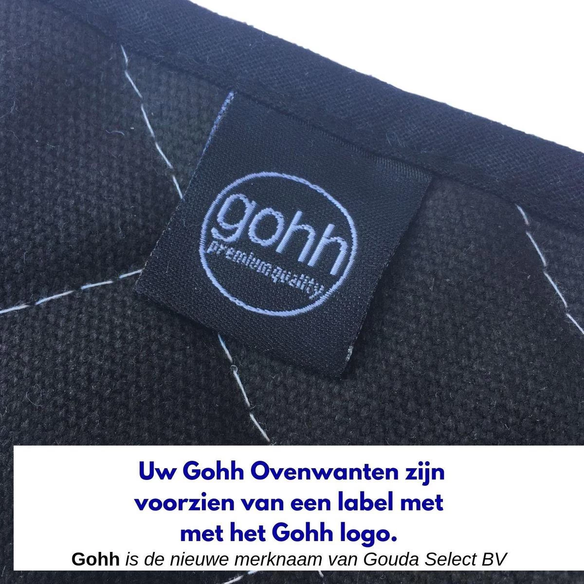 Gohh 2 Canvas Ovenhandschoenen Ovenwanten Zwart - 33 Cm (tot 300 Graden) 5 Gohh 2 Canvas Ovenhandschoenen Ovenwanten Zwart - 33 Cm (tot 300 Graden) - Afbeelding 3