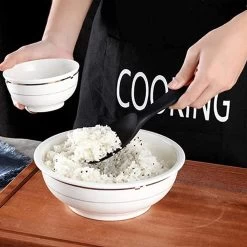 Doodadeals® Siliconen Rijstlepel - Rijst Opscheplepel - Rijstlepel Kunststof - Zwart - 1 Stuk -Thuiskeuken 1200x1200 1196