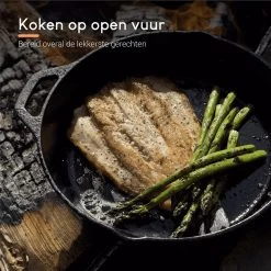 Ocina Gietijzeren Pan – ø30,5cm - Skillet - Koekenpan – Hapjespan – Koekenpan Inductie – Koekenpannenset - Gietijzeren Pan Bbq - Gietijzer -Thuiskeuken 1200x1200 13