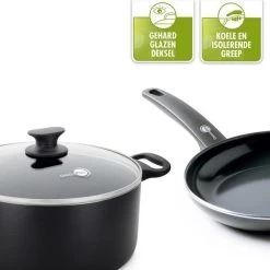 GreenPan Cambridge Koekenpan 26cm - Zwart - Inductie - PFAS-vrij -Thuiskeuken 1200x1200 131