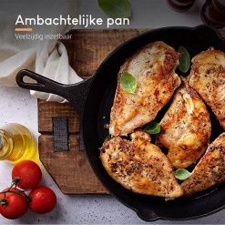 Ocina Gietijzeren Pan – ø30,5cm - Skillet - Koekenpan – Hapjespan – Koekenpan Inductie – Koekenpannenset - Gietijzeren Pan Bbq - Gietijzer -Thuiskeuken 1200x1200 14