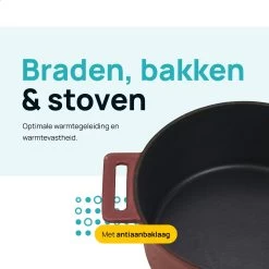 MOA Gietijzeren Braadpan - Inhoud 4,75 Liter - 26CM - Rond - Alle Warmtebronnen - Ook Voor Inductie - Gewicht 5,8 Kg - Bordeaux Rood - MC26BR 15 MOA Gietijzeren Braadpan - Inhoud 4,75 Liter - 26CM - Rond - Alle Warmtebronnen - Ook Voor Inductie - Gewicht 5,8 Kg - Bordeaux Rood - MC26BR -Thuiskeuken 1200x1200 162