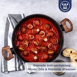 Westinghouse Hapjespan Inductie - Ø 32 Cm - Zwart Marmer - Speciale Editie - Met Deksel -Thuiskeuken 1200x1200 256