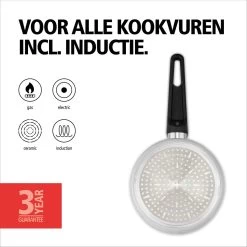 BRABANTIA INDU+ Steelpan Met Deksel - Keramische Antiaanbaklaag - Ø 16 Cm - Inductie - Pfas Vrij -Thuiskeuken 1200x1200 271
