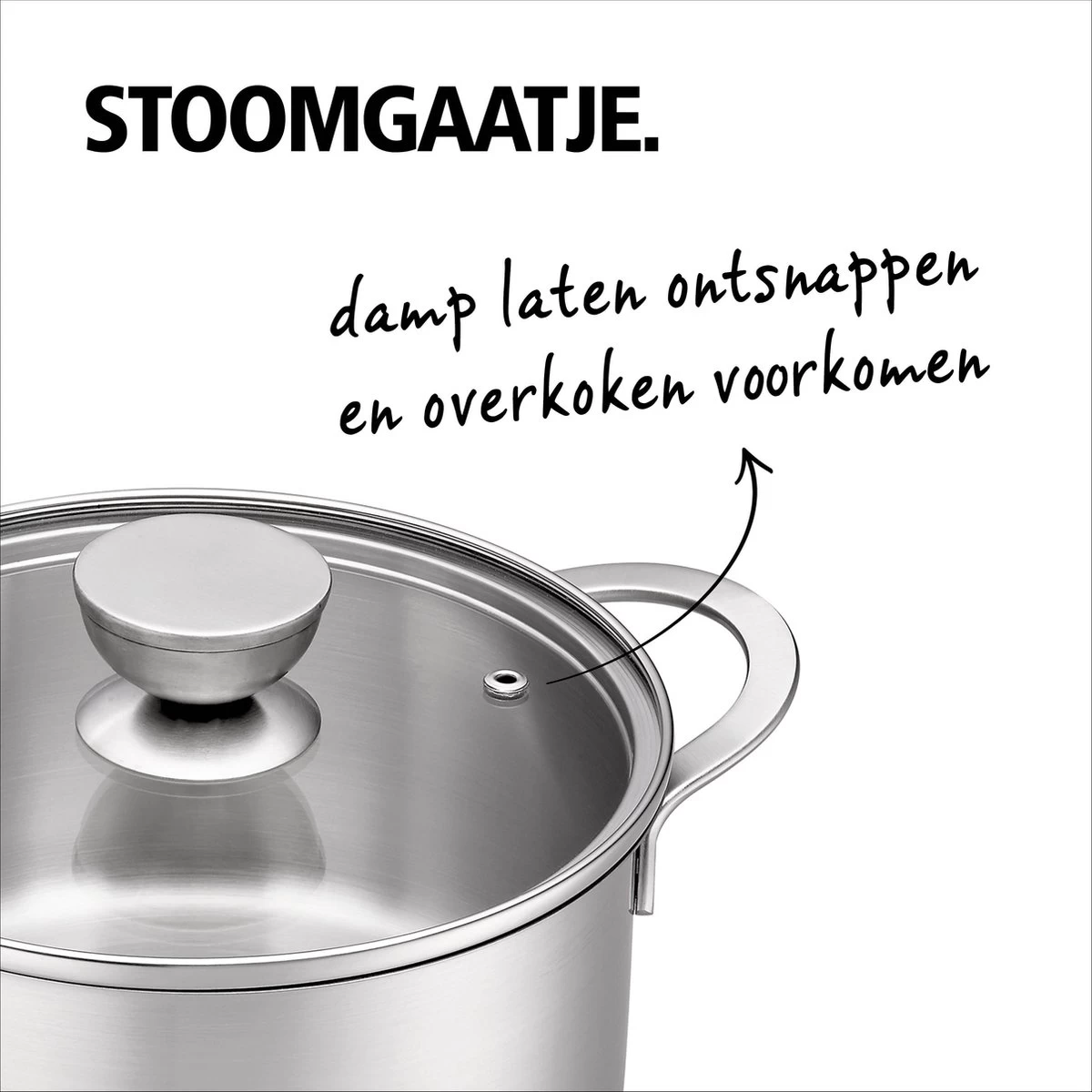 Brabantia Futura Kookpannenset - 4 Delig - RVS 7 Brabantia Futura Kookpannenset - 4 Delig - RVS - Afbeelding 5