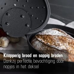 Gietijzeren Braadpan - Sudderpan Zwart Van Daumonet - Ovaal - Ø 29 Cm - 3 Liter - 100% PFAS & PFOA Vrij - Emaille - Geschikt Voor Alle Warmtebronnen - Elektrisch - Gas - Halogeen - Inductie - Keramisch - Vaatwasserbestendig -Thuiskeuken 1200x1200 413