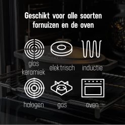 Gietijzeren Braadpan - Sudderpan Zwart Van Daumonet - Ovaal - Ø 29 Cm - 3 Liter - 100% PFAS & PFOA Vrij - Emaille - Geschikt Voor Alle Warmtebronnen - Elektrisch - Gas - Halogeen - Inductie - Keramisch - Vaatwasserbestendig -Thuiskeuken 1200x1200 419