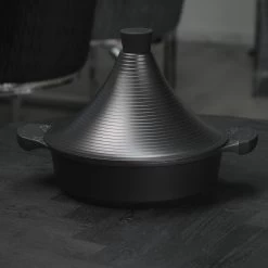 BIKO | Luxe Aluminium Tajine Inductie| Tagine | Geschikt Voor 4-8 Personen - Inductie - Zwart -Thuiskeuken 1200x1200 422