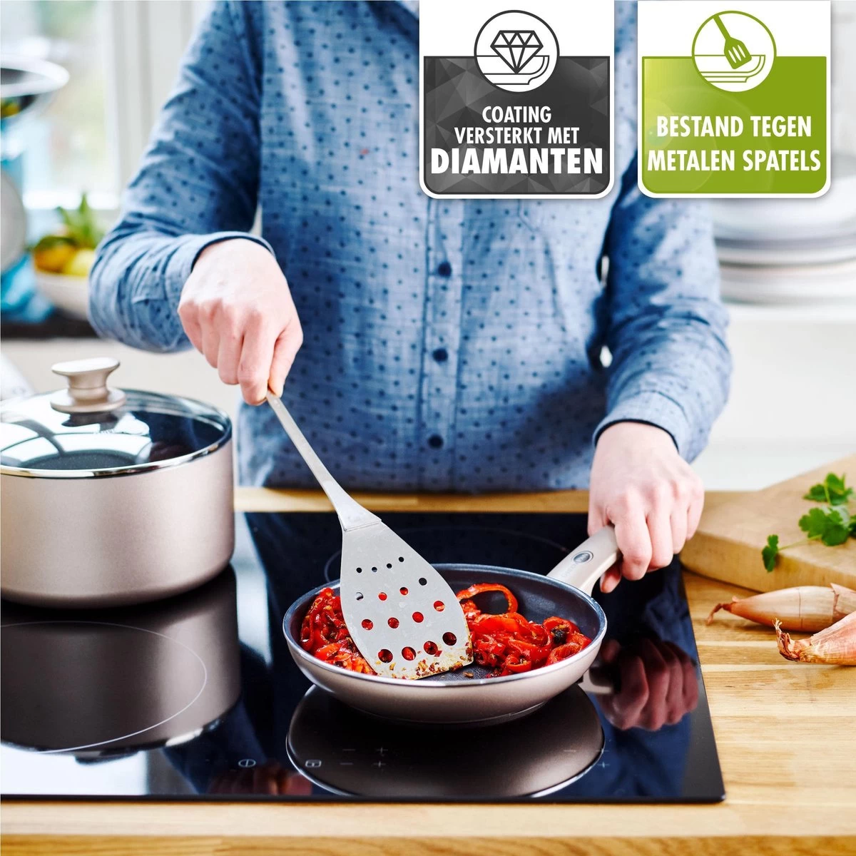 GreenPan Cambridge Koekenpan 20cm - Brons - Inductie - PFAS-vrij 14 GreenPan Cambridge Koekenpan 20cm - Brons - Inductie - PFAS-vrij - Afbeelding 12