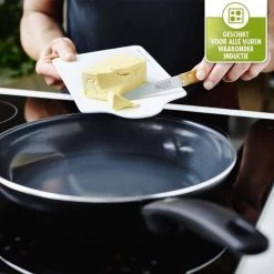 GreenPan Cambridge Hapjespan Met Deksel 24cm - Zwart - Inductie - PFAS-vrij -Thuiskeuken 1200x1200 544